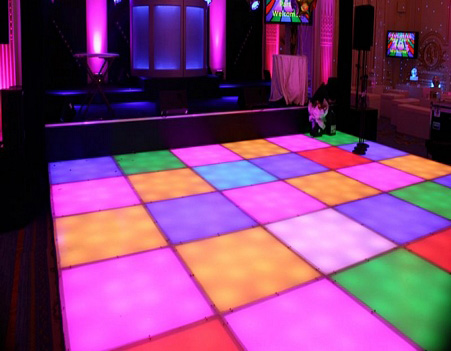 Multicolour LED Dancefloor 4 x 4m - EMCommunications